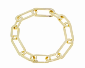 Yellow gold chain bracelet hand-chain-bracelet  