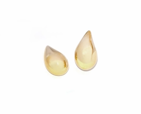 Yellow gold ear drops hand-chain-bracelet  