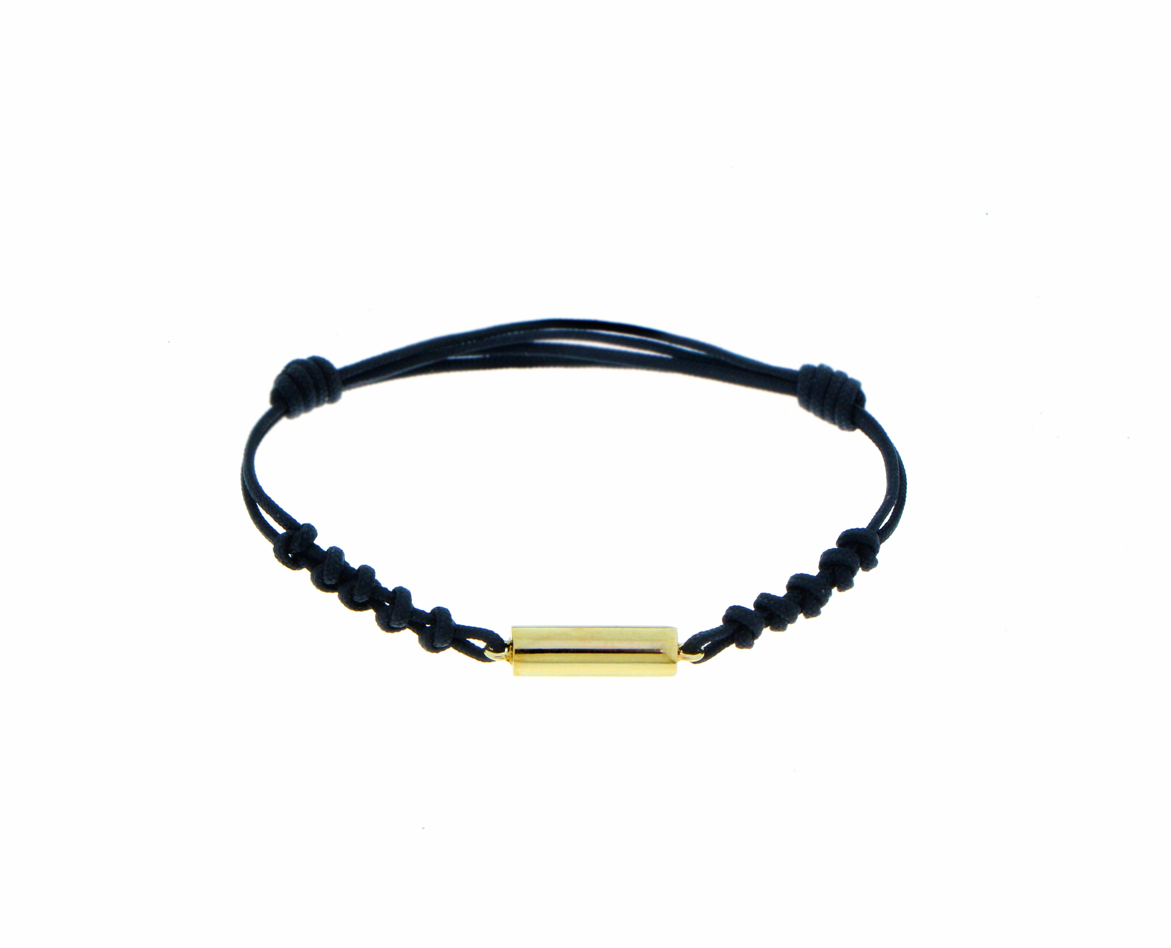 Yellow gold necklace or bracelet with an ash charm