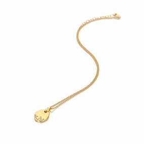 YGP Sil oval pendant & ch texture-diamond  