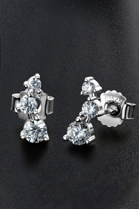 Your Way Moissanite Stud Earrings 