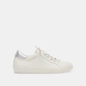 ZINA FOAM 360 SNEAKER WEIß SILBER RECYCLED LEDER
