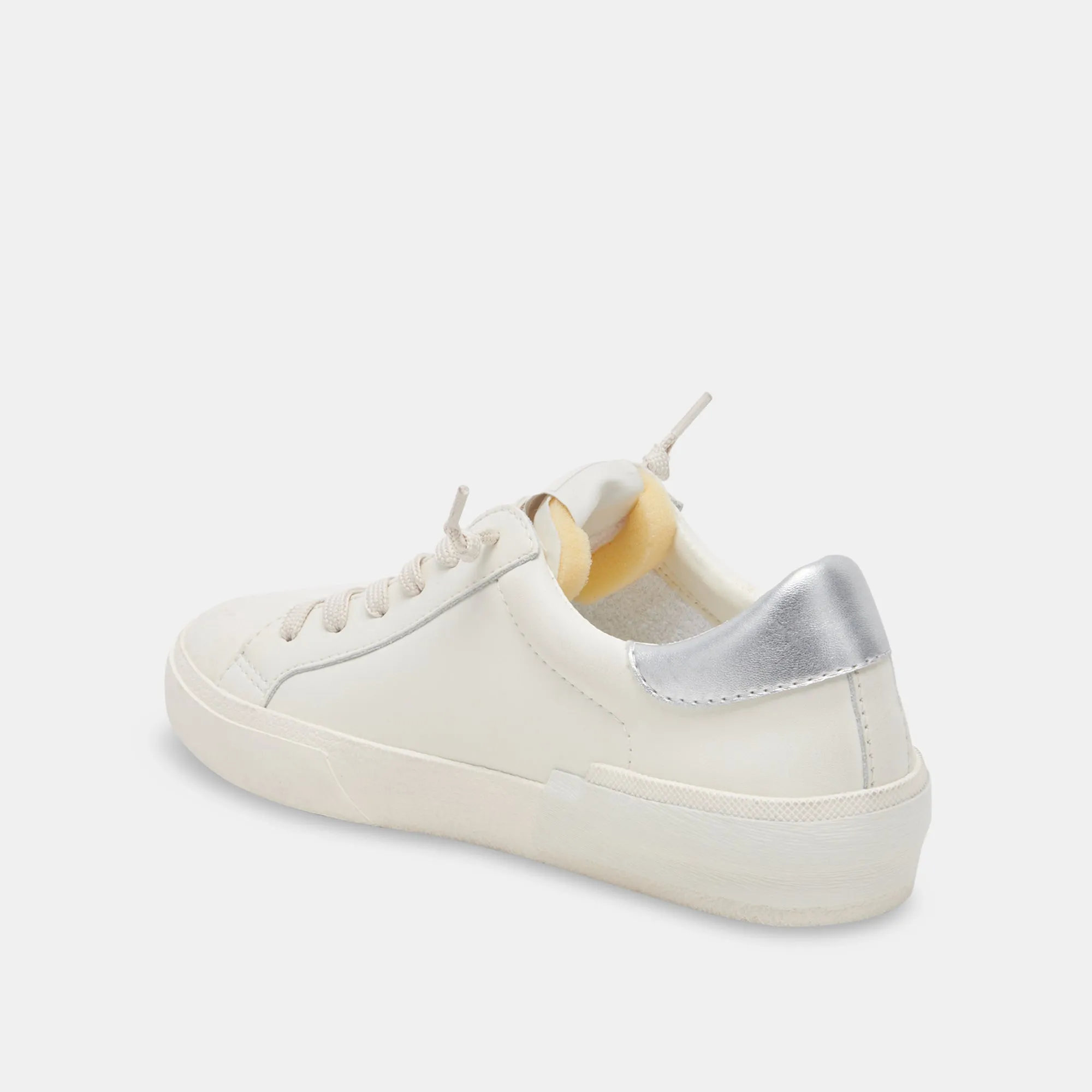 ZINA FOAM 360 SNEAKER WEIß SILBER RECYCLED LEDER