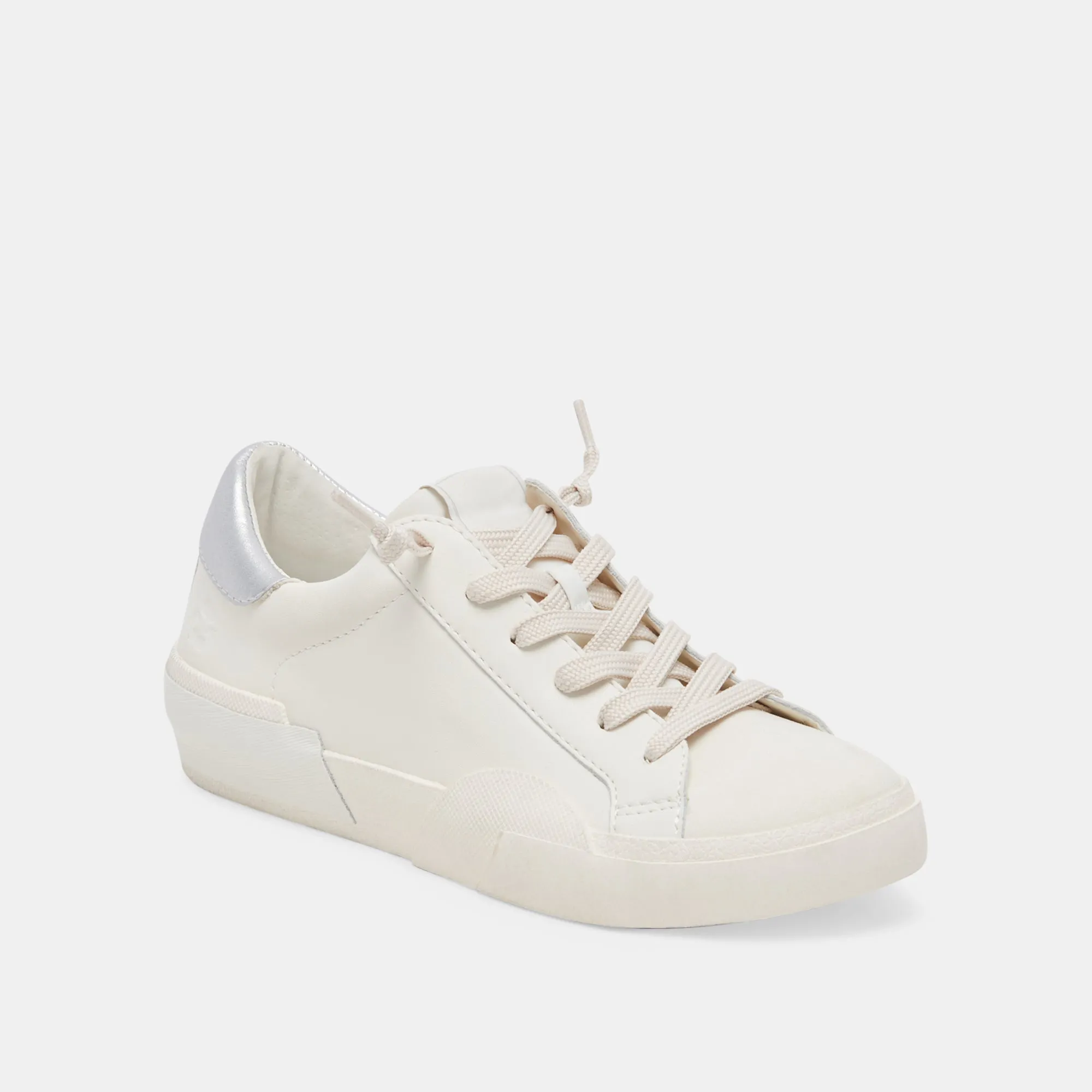 ZINA FOAM 360 SNEAKER WEIß SILBER RECYCLED LEDER
