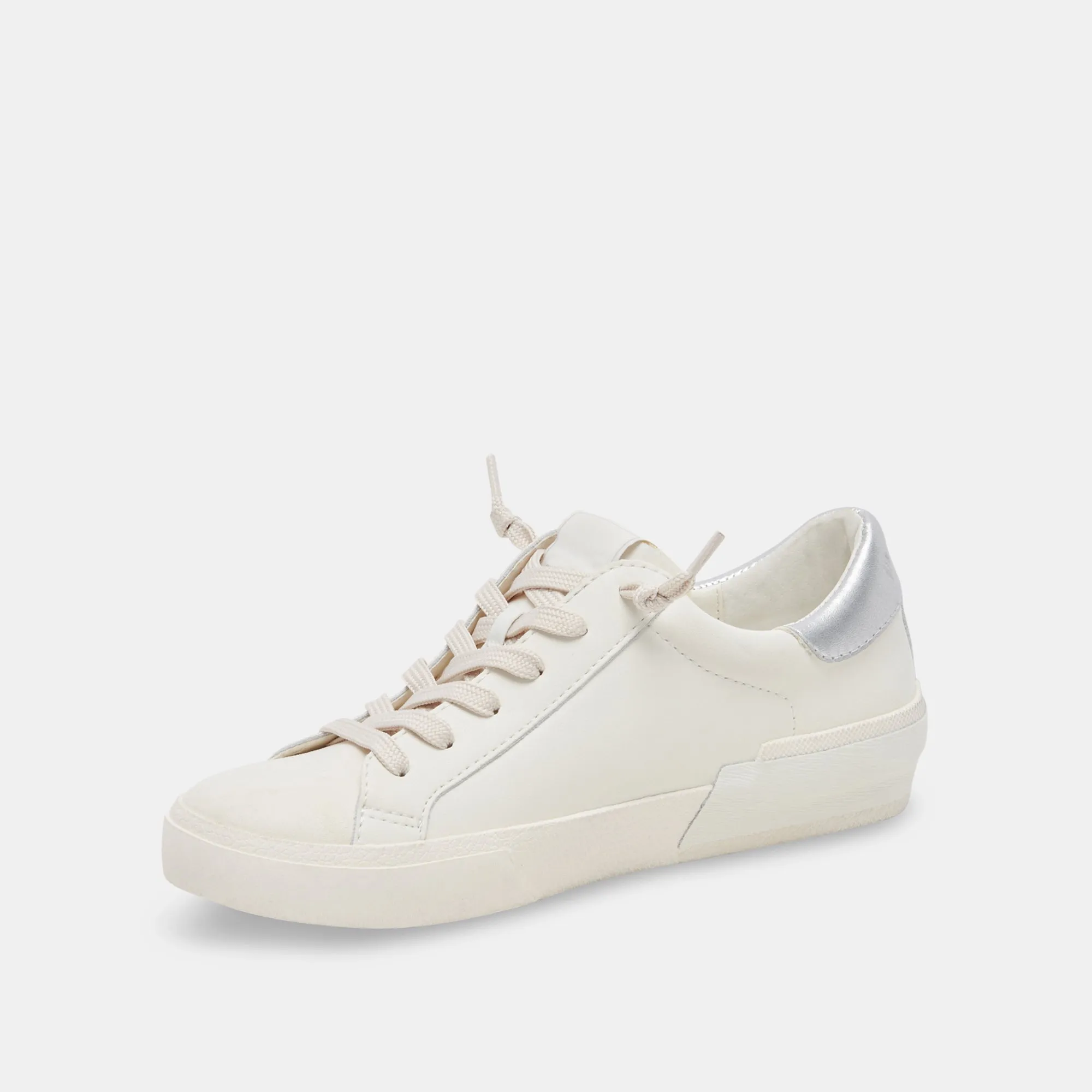 ZINA FOAM 360 SNEAKER WEIß SILBER RECYCLED LEDER
