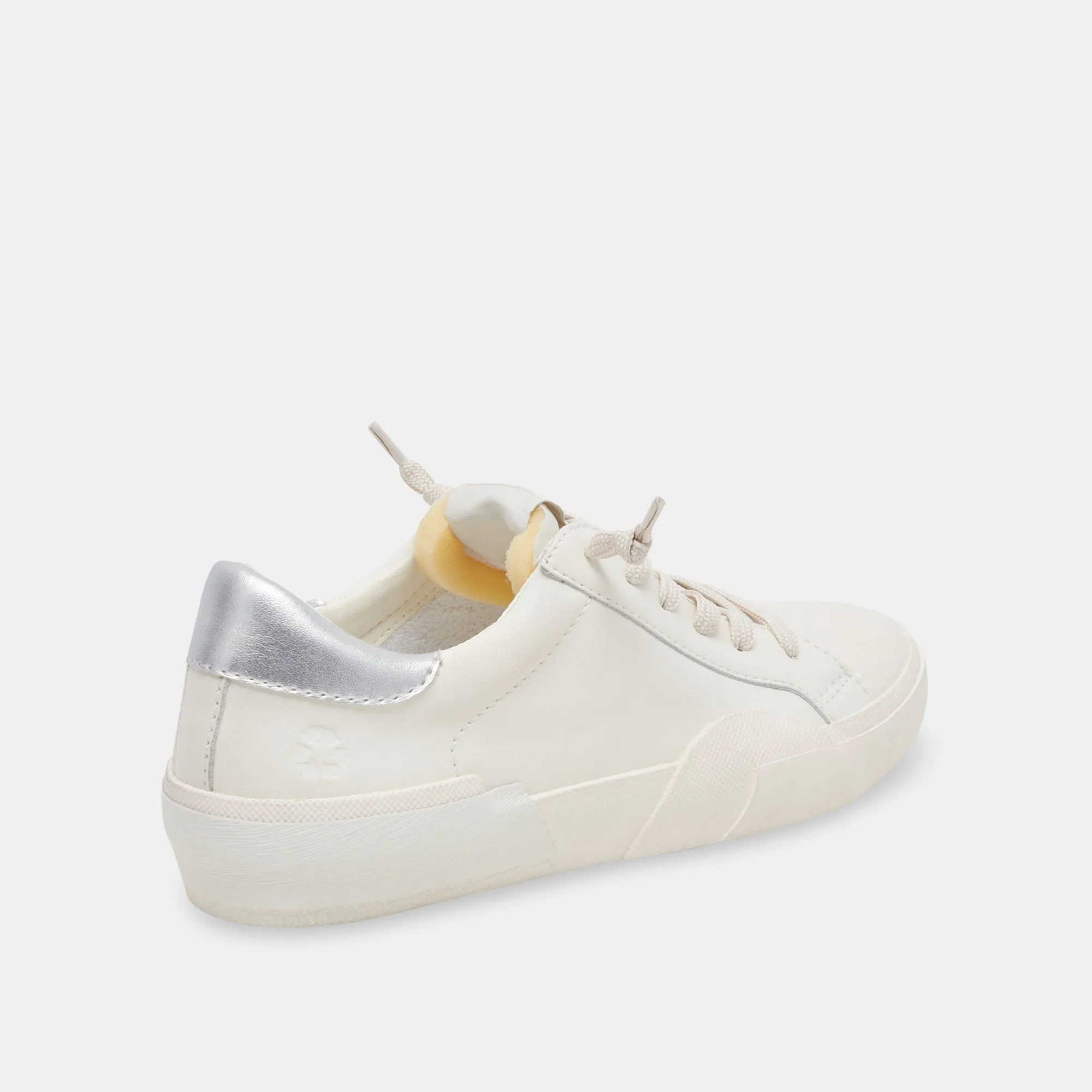 ZINA FOAM 360 SNEAKER WEIß SILBER RECYCLED LEDER