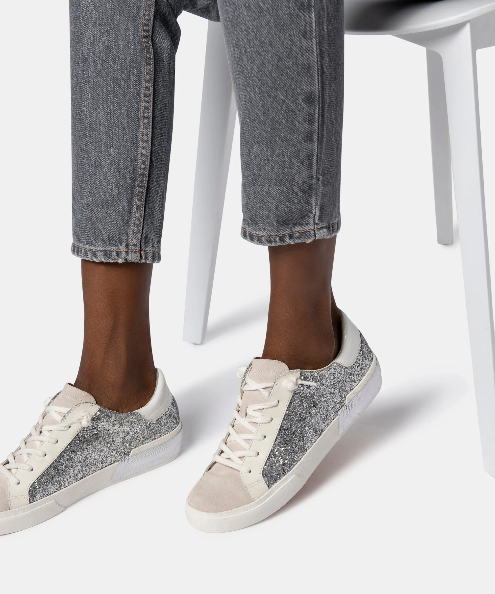 ZINA SNEAKERS SILBER GLITZER