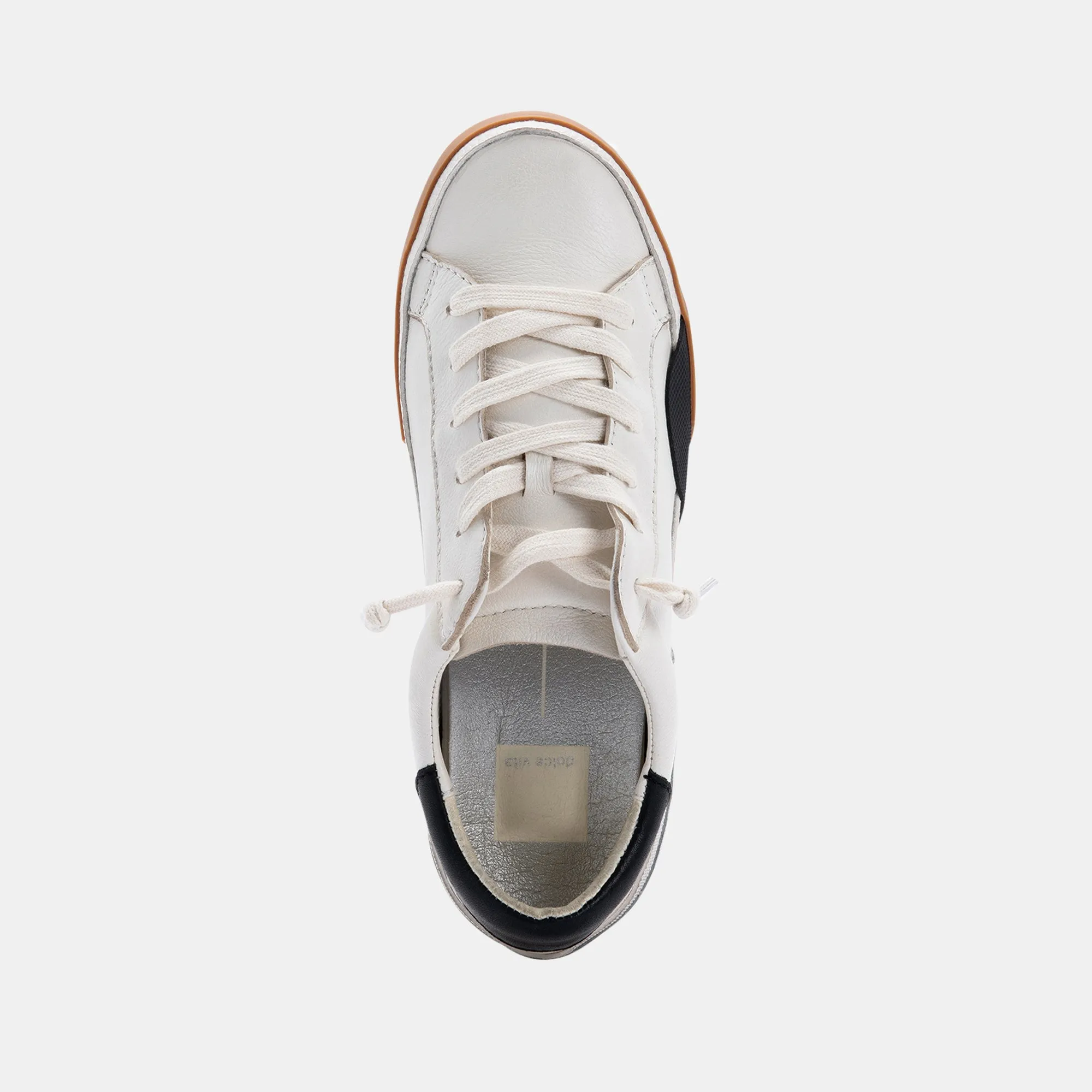 ZINA SNEAKERS WEIß SCHWARZ LEDER